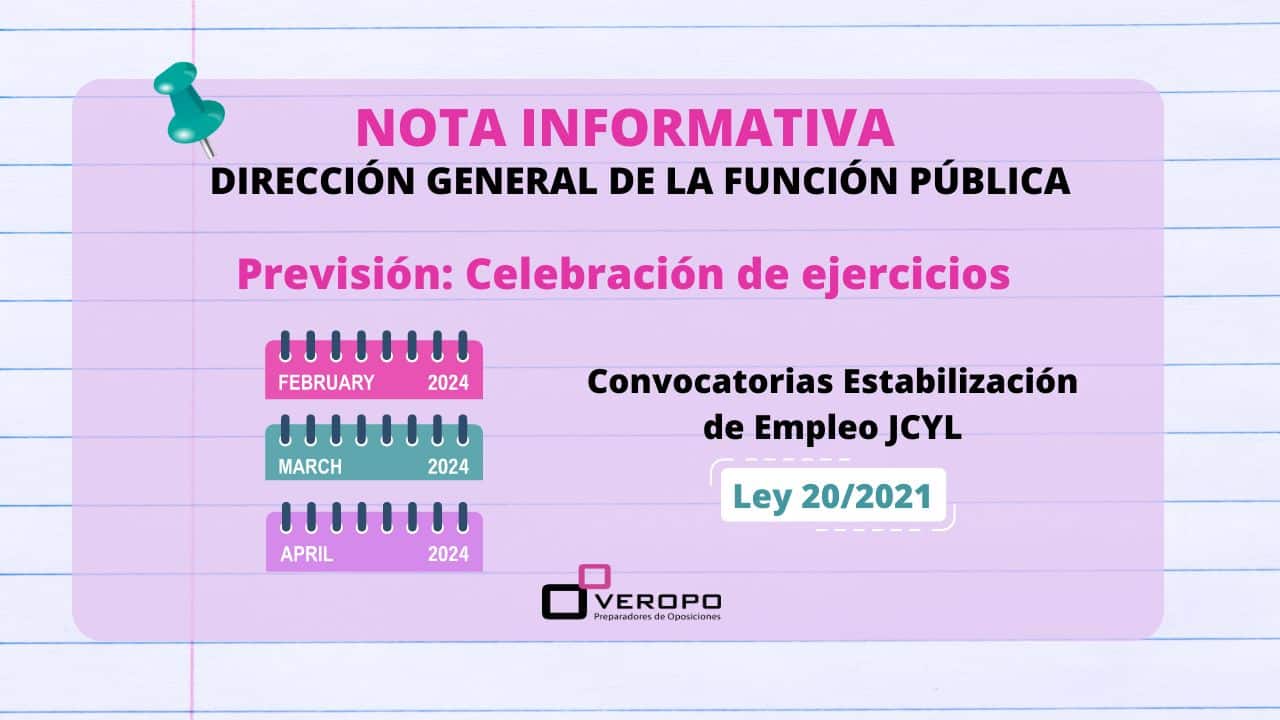 ¡Nota Informativa Sobre Los Procesos De Estabilización De Empleo JCYL!